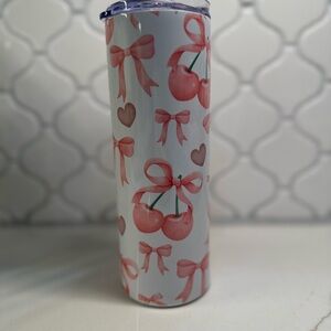Cherry bow 20oz tumbler